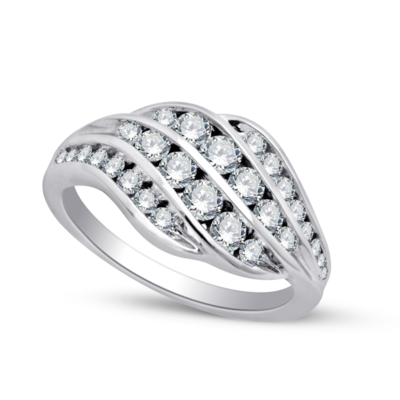 9ct White Gold Argyle Diamond Ring