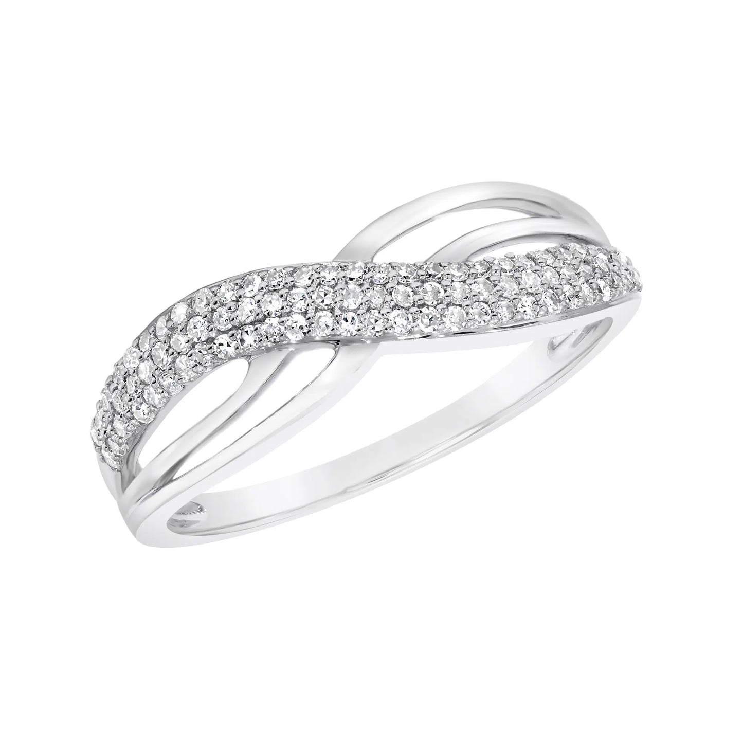9ct White Gold Diamond Ring