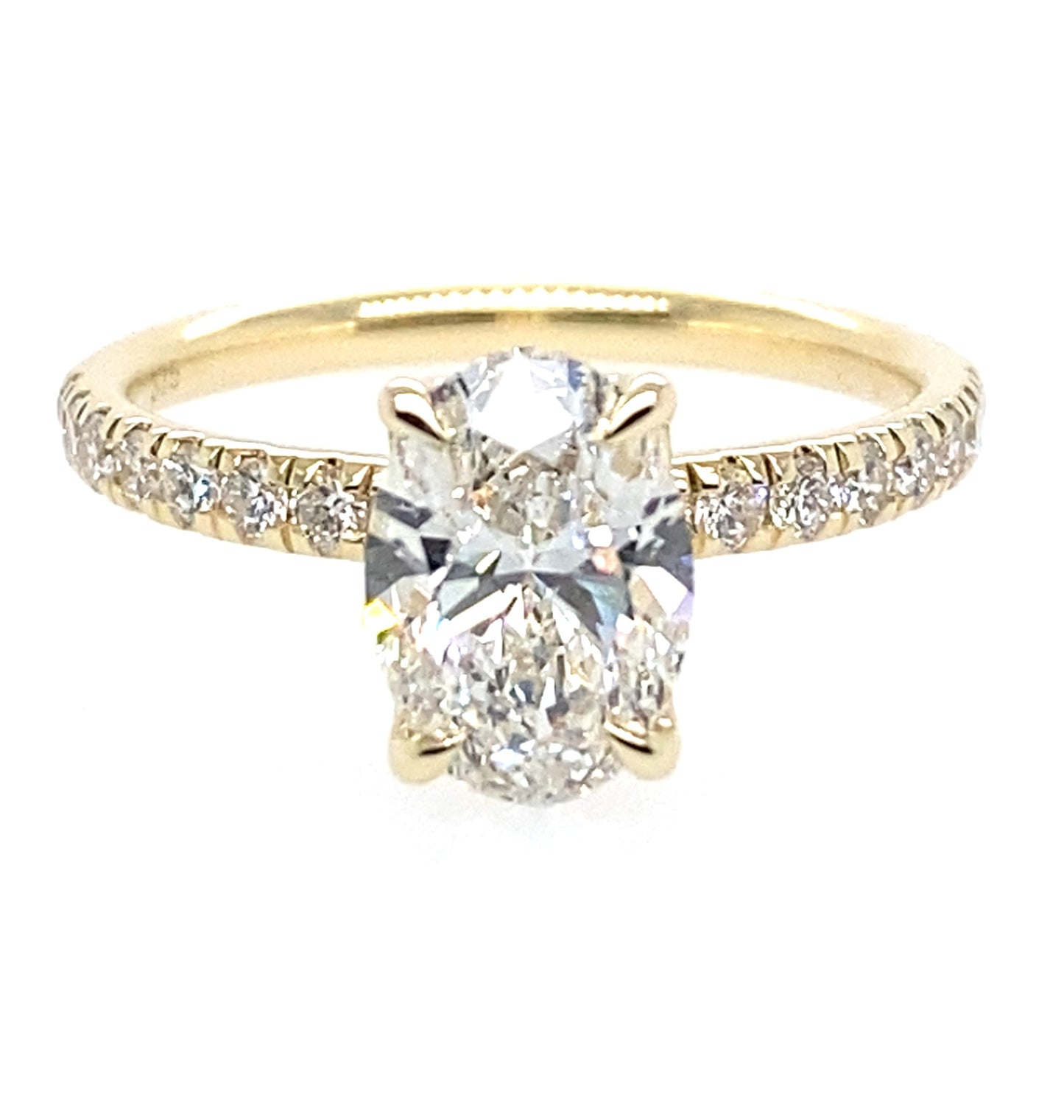 9ct Yellow Gold Diamond Ring