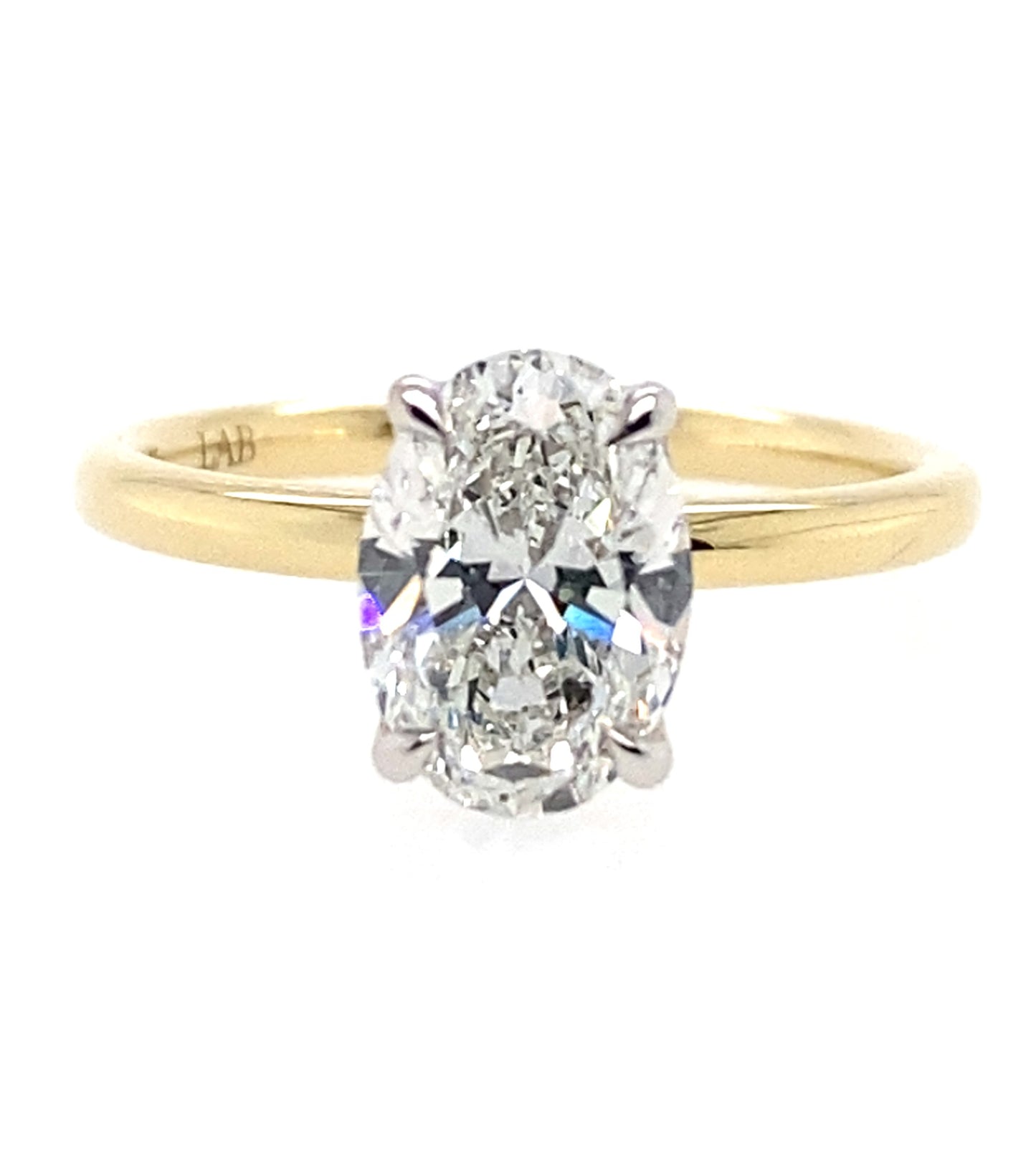 9ct Two Tone LG Diamond Ring