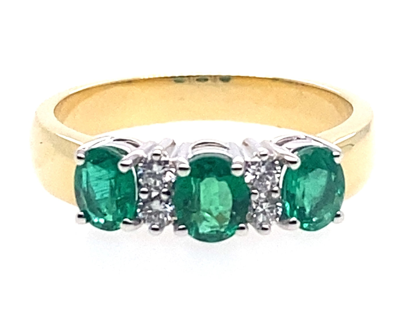 18ct Yellow Gold Emerald Ring