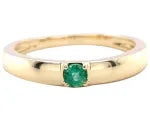 9K Yellow Gold Emerald Ring
