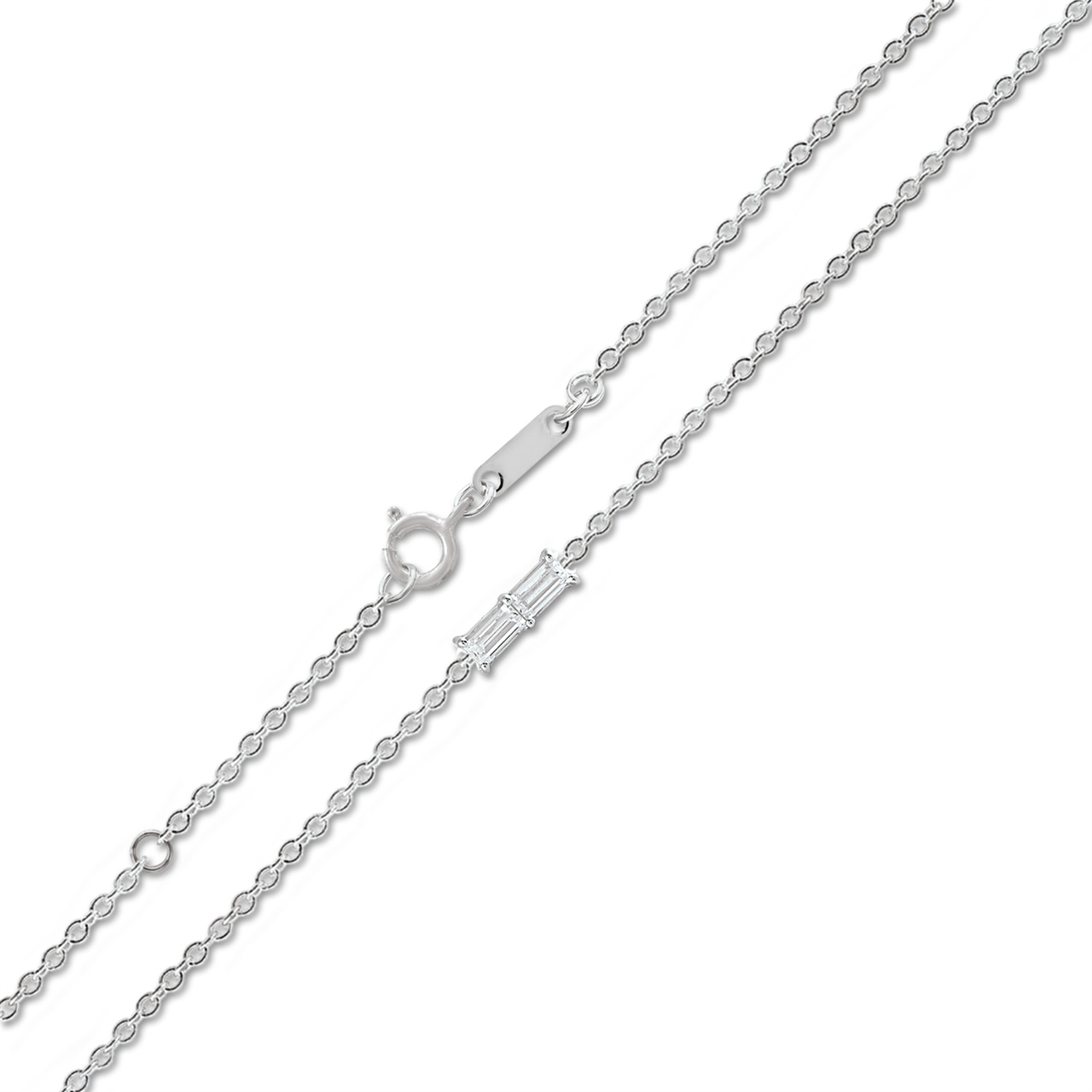 9ct White Gold Diamond Bracelet