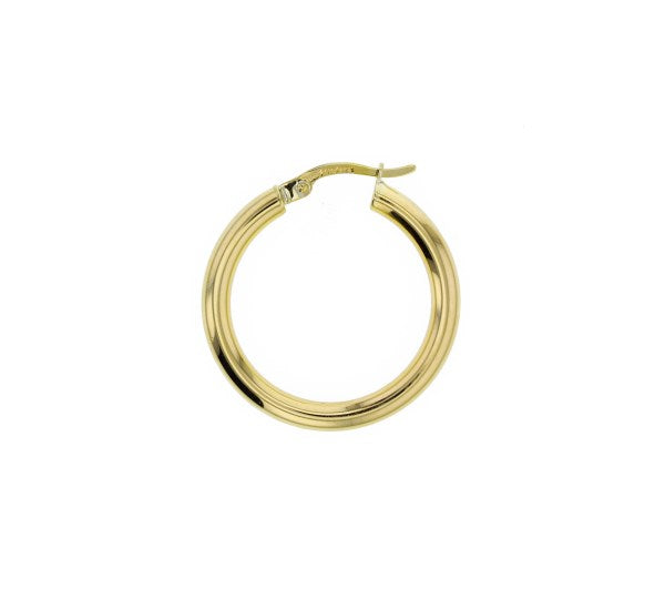 9ct YG SF Plain Hoop | Polished