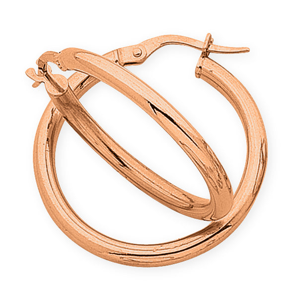 9ct Rose Gold Hoops