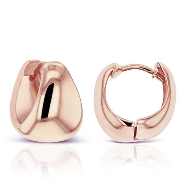 9ct Rose Gold Huggie