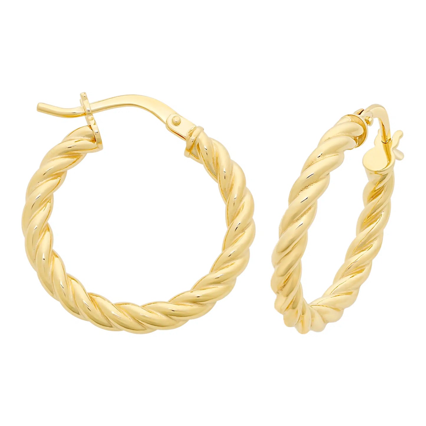 9ct Yellow Gold Hoop Earrings