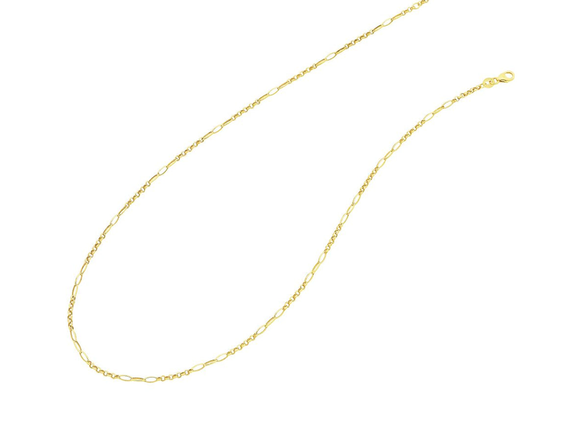 9ct Yellow Gold Figaro Chain | 50cm
