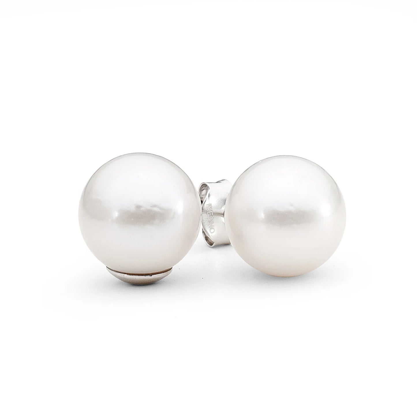 Sterling Silver White Pearl Studs