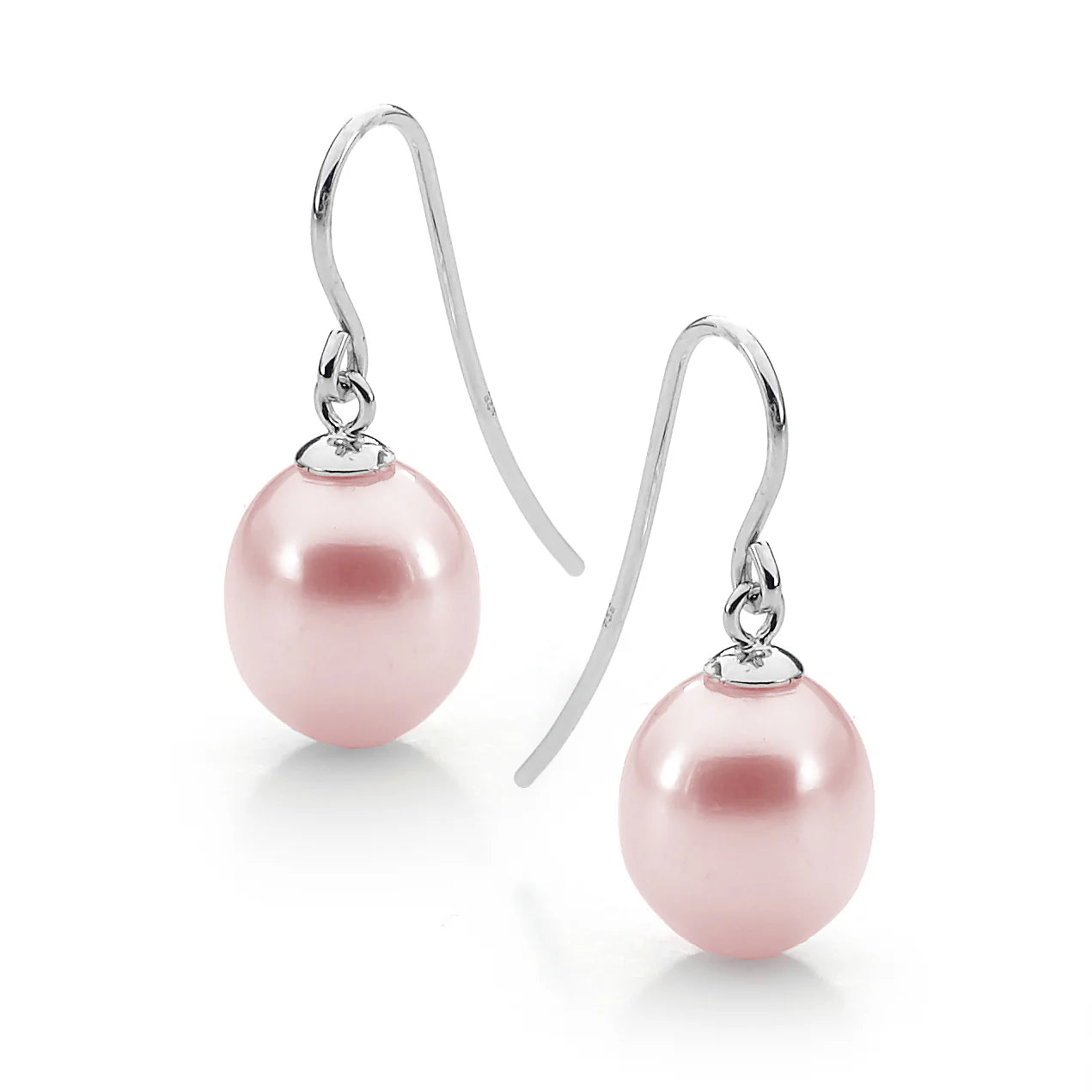 Sterling Silver Pink Pearl Earrings