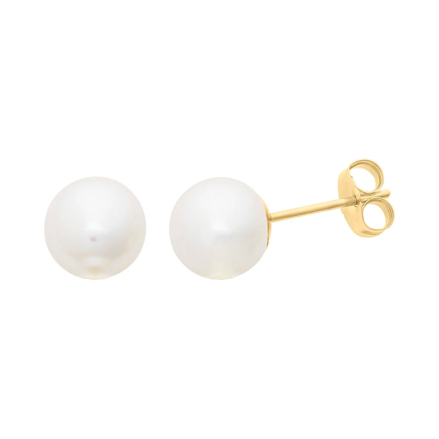 9ct Yellow Gold Freshwater Pearl Studs