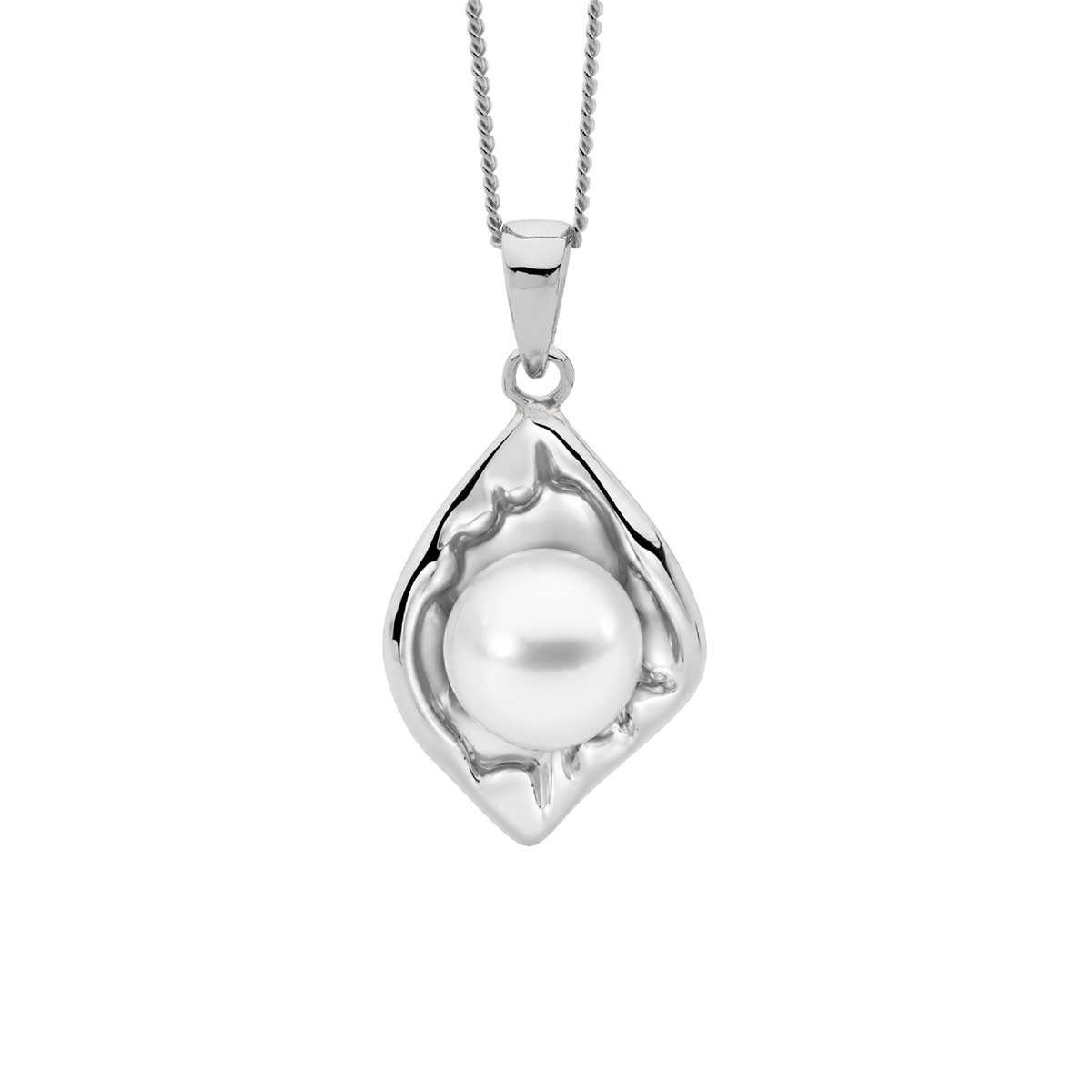 Sterling Silver Pearl Pendant