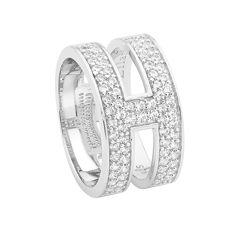 Sterling Silver Cubic Zirconia Dress Ring