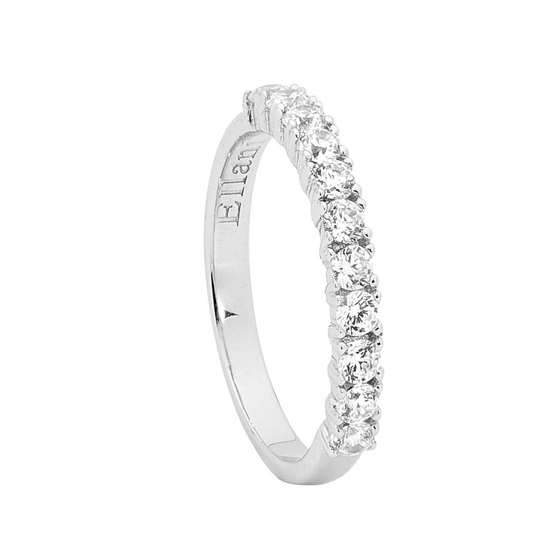 Sterling Silver Claw Set Cubic Zirconia Ring