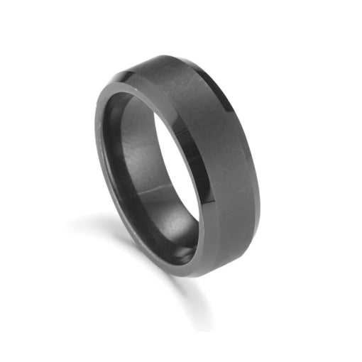 Gents Tungsten Ring | Black