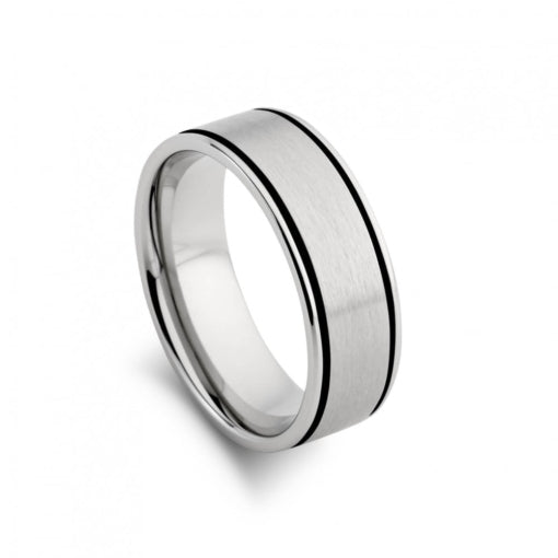Stainless Steel Wide Band Ring