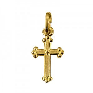 Stg Silver Small Cross (YG Pictured)