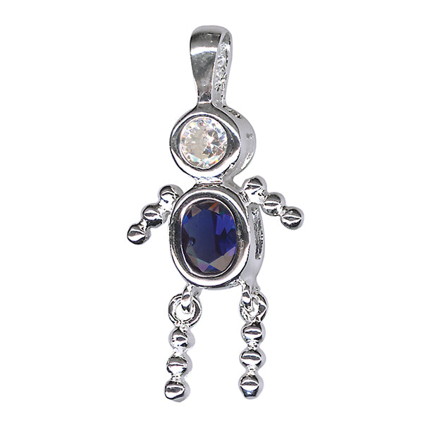 Sterling Silver Boy Gem Baby