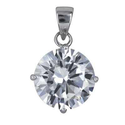 Sterling Silver Cubic Zirconia Pendant