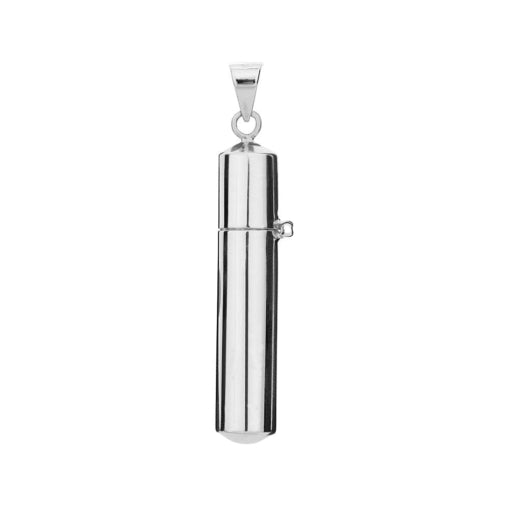 Sterling Silver Memorial Cylinder Locket
