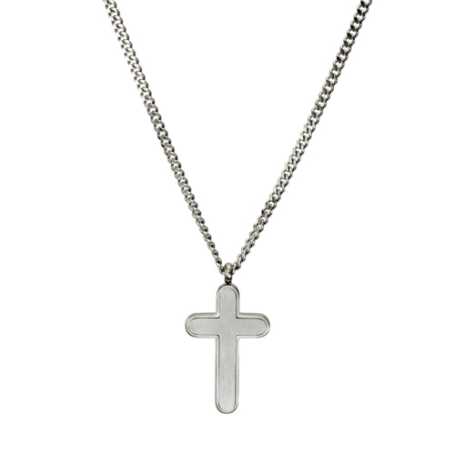 Stainless Steel Cross Pendant and Chain