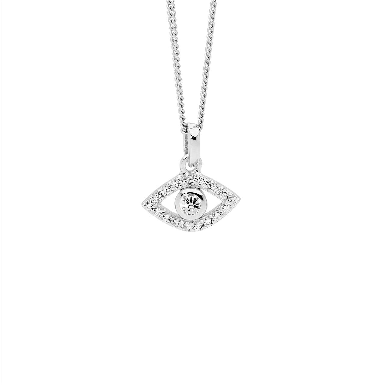 Sterling Silver Cubic Zirconia Pendant