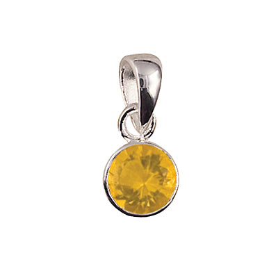 Sterling Silver Birthstone Pendant