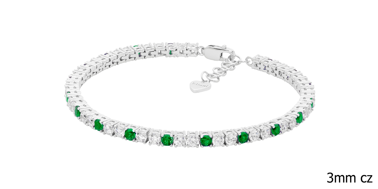 Sterling Silver CZ Bracelet