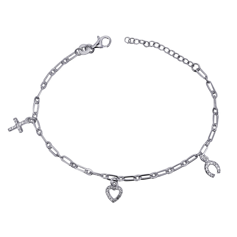 Sterling Silver Charm Bracelet