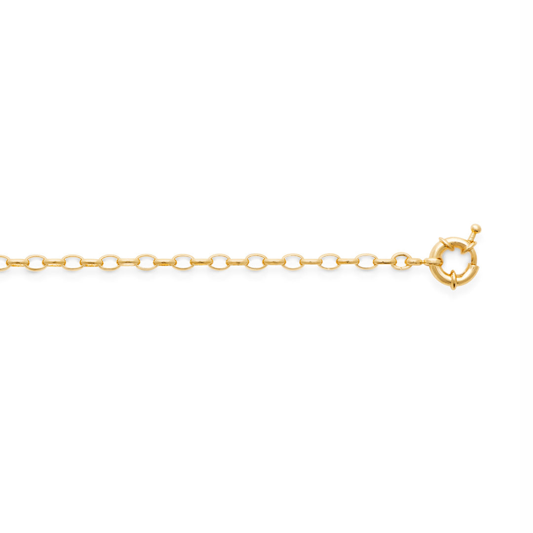18ct Yellow Gold Plated Belcher Bracelet