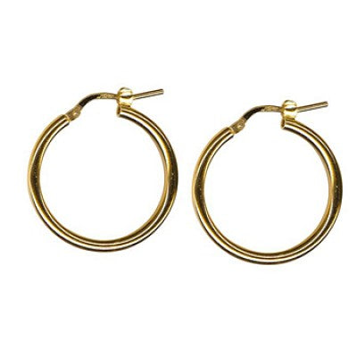 Sterling Silver Hoops NB; Gold Version pictured.
