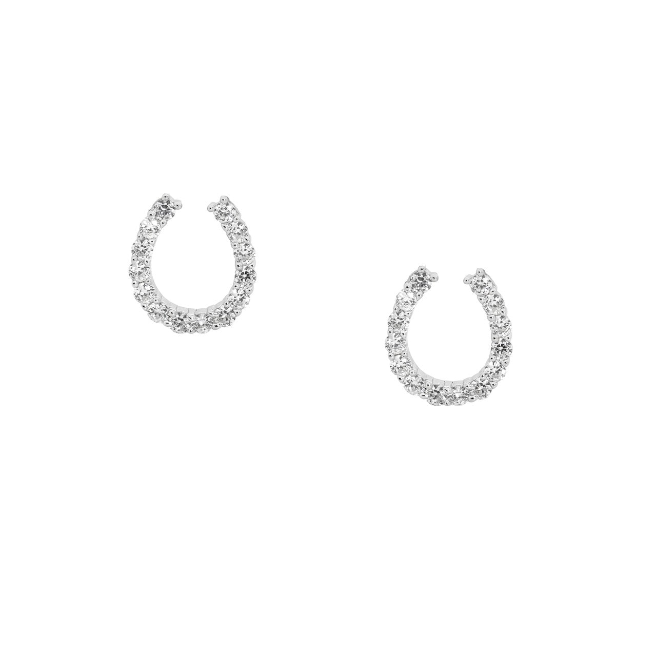 Sterling silver Horseshoe stud Earrings