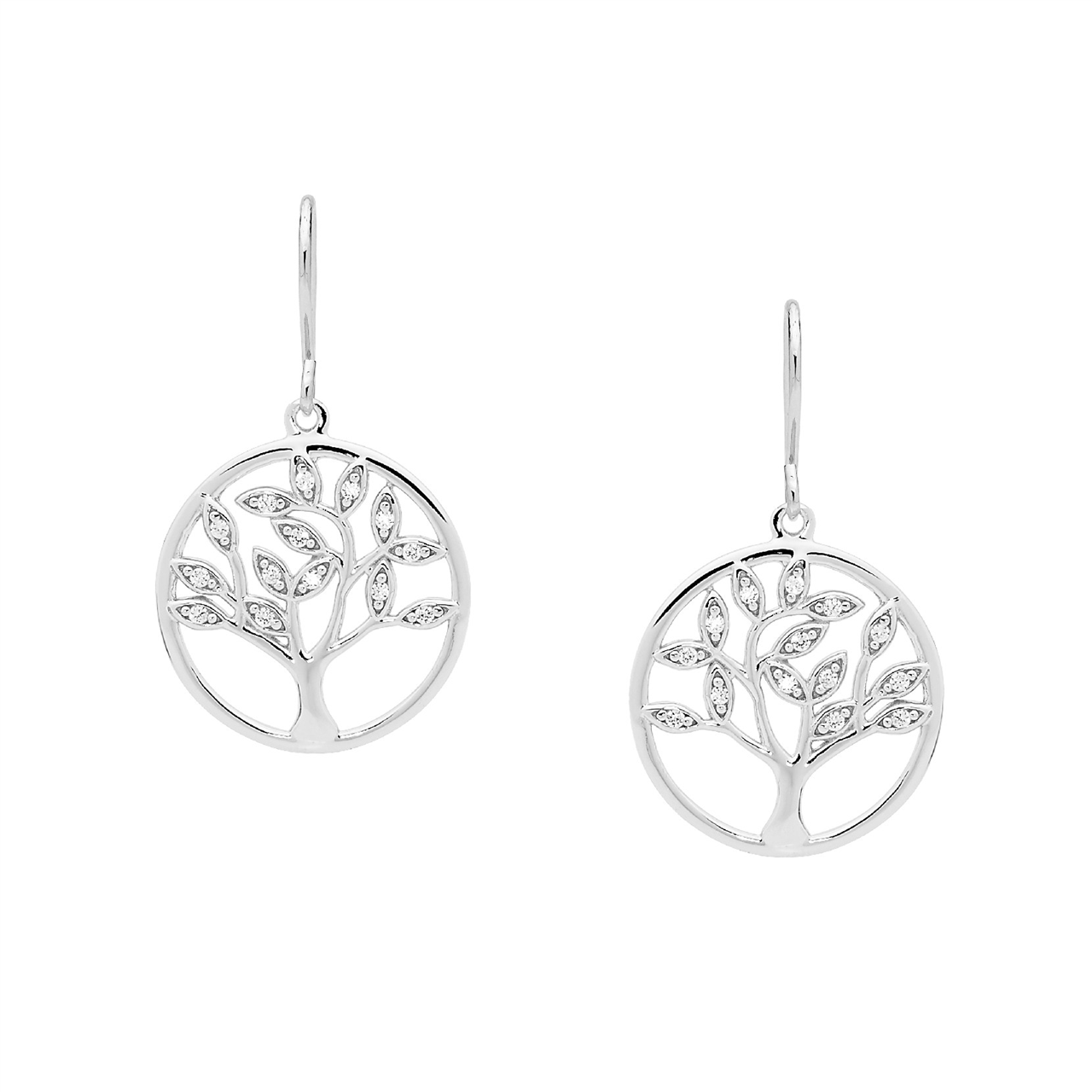 Sterling Silver Tree of Life Earrings