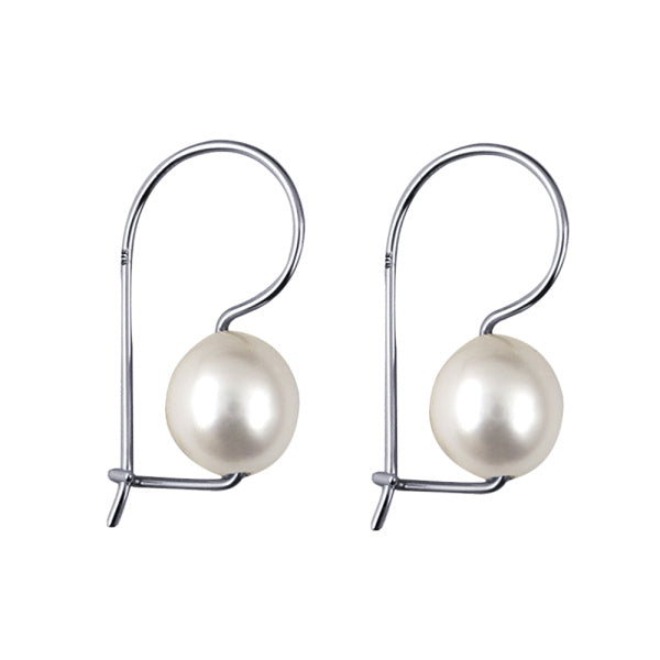 Sterling Silver 10mm Freshwater Pearl Euro style