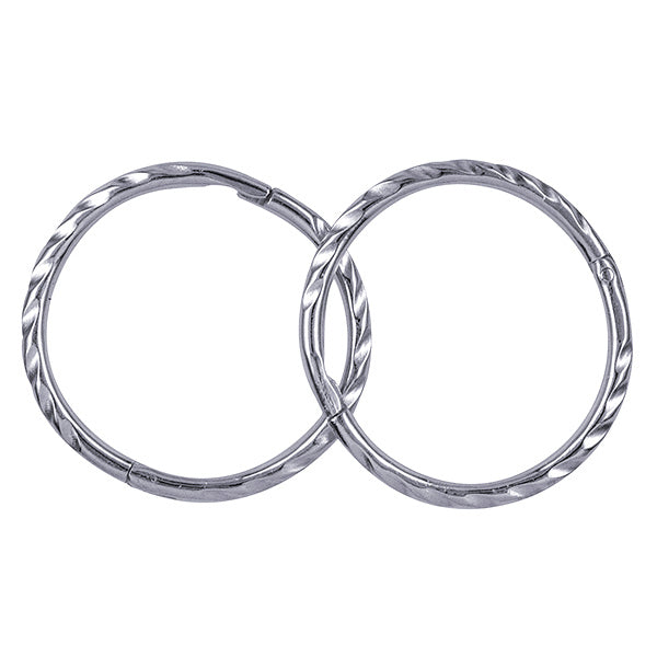 Sterling Silver Solid 14mm Twist Sleepers