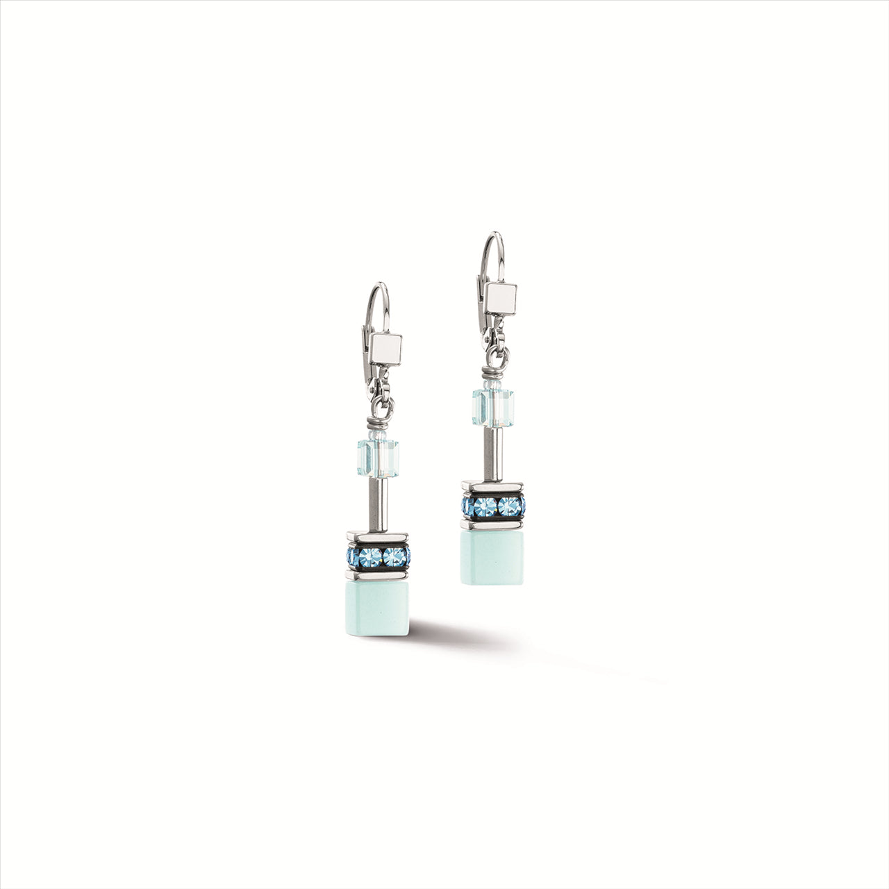 Coeur de Lion Geo Cube Earrings