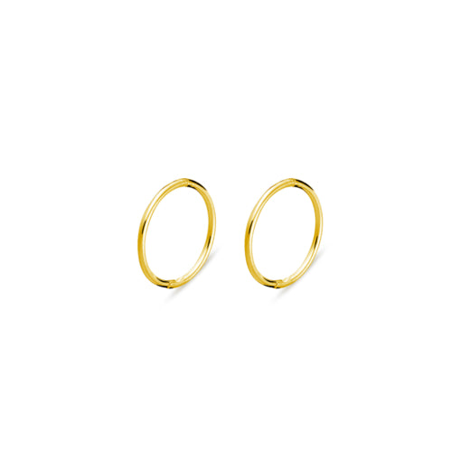 Sterling Silver Gold Plated Sleepers