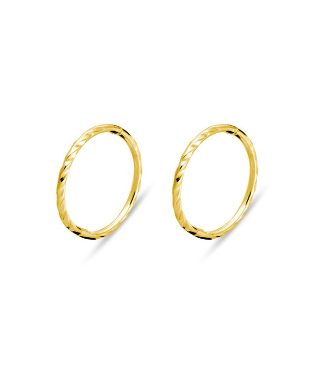 Gold Plated Hinged Twist Sleepers