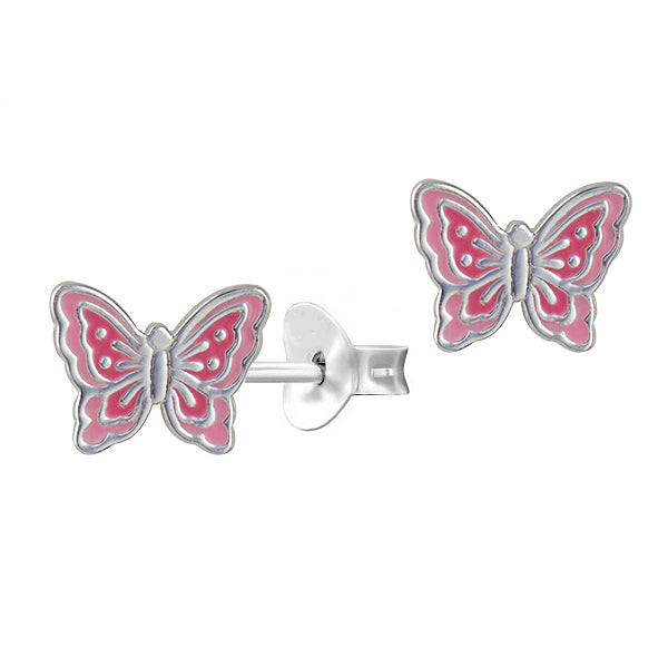 Sterling Silver Butterfly Studs