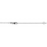 Stg Silver Diamond Cut Curb with extension Chain 40+5