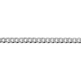 Stg Silver Diamond Cut Curb Chain 60cm