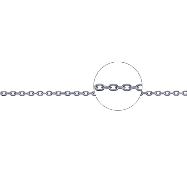 Sterling Silver Diamond Cut Cable Chain