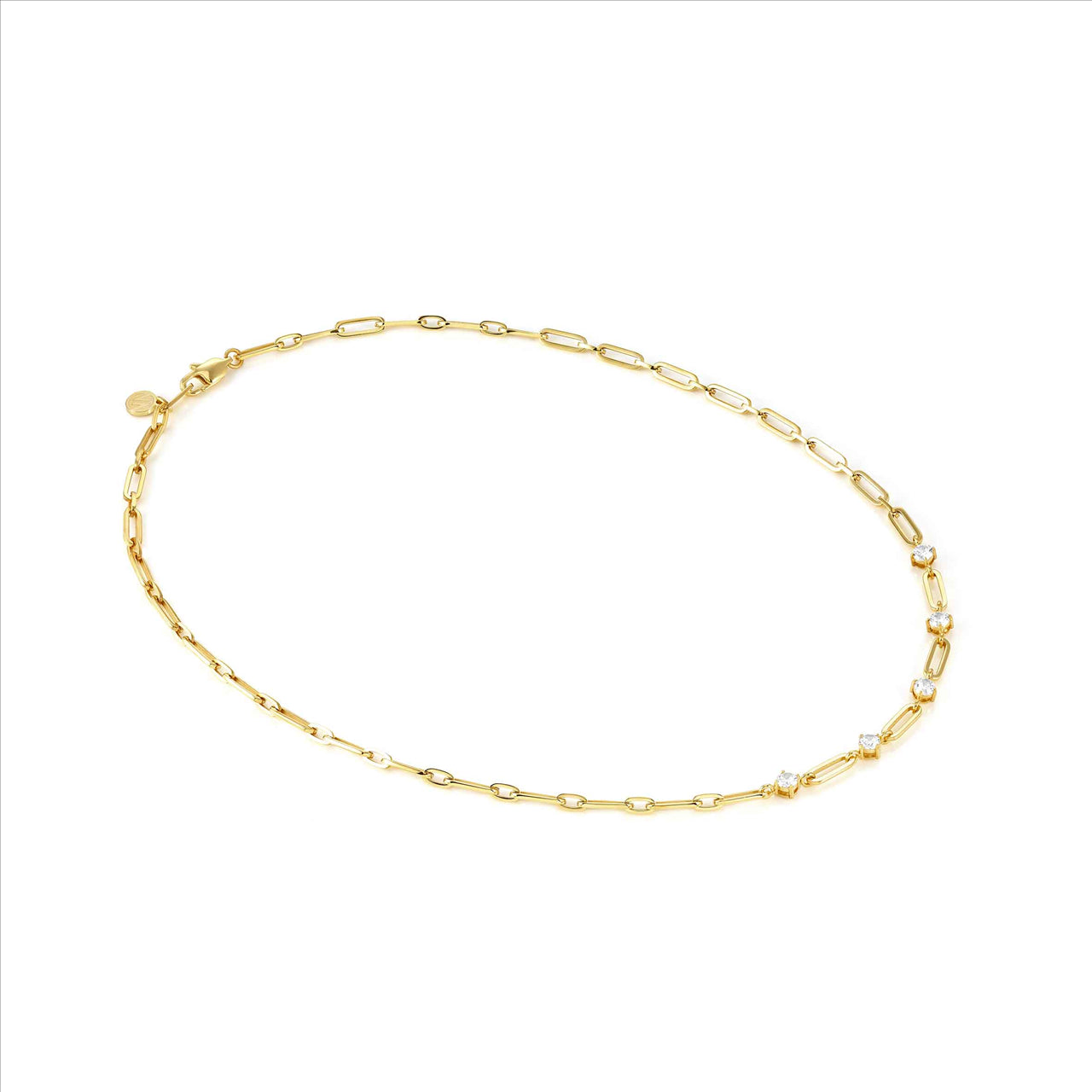Chain Necklace with Cubic Zirconia