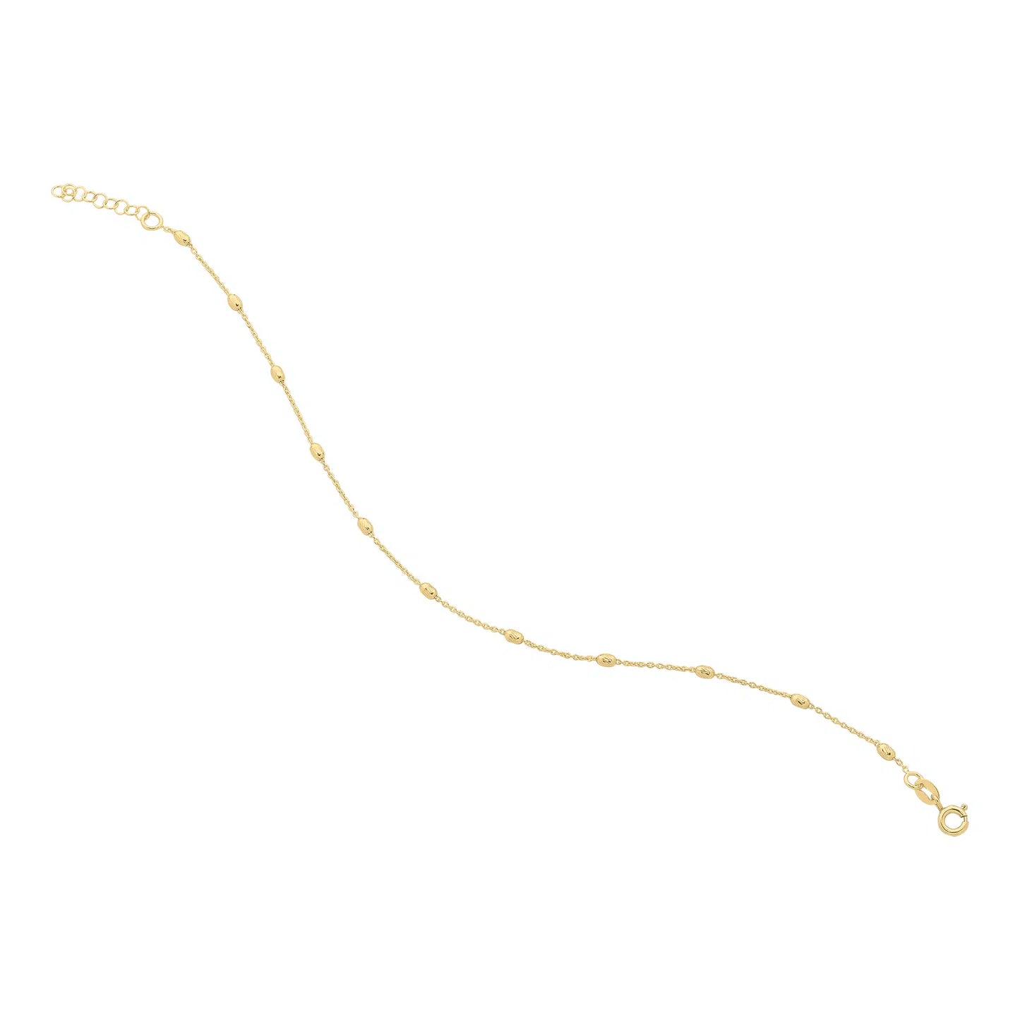 Sterling Silver Gold Plated Anklet