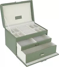 Large Jewellery Box - OLIVE GREEN