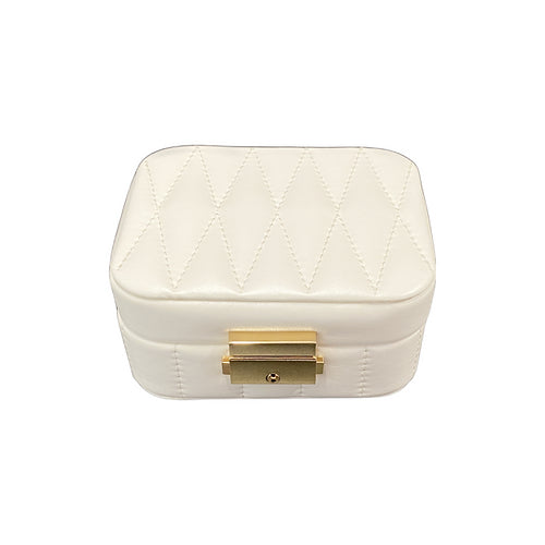 Small Travel Jewel Box White