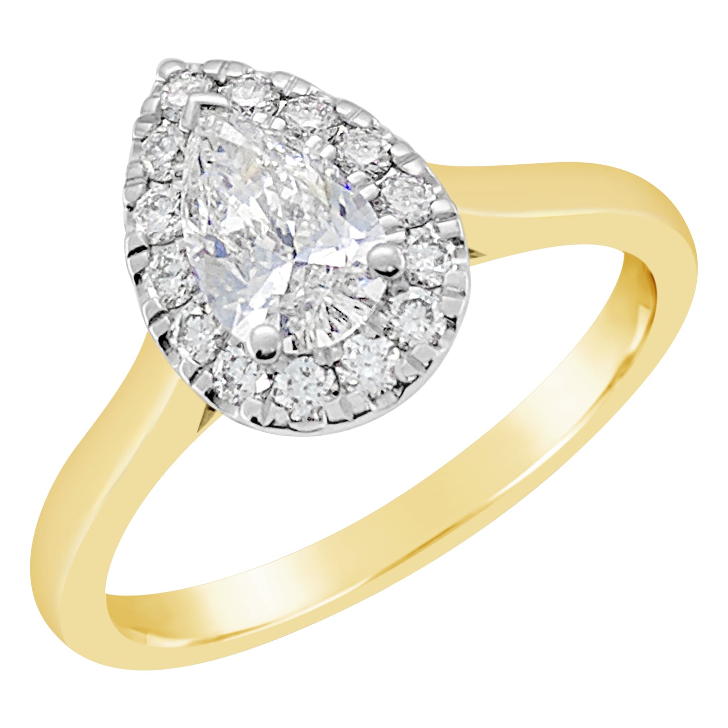 18ct Yellow Gold Diamond Enagagement Ring