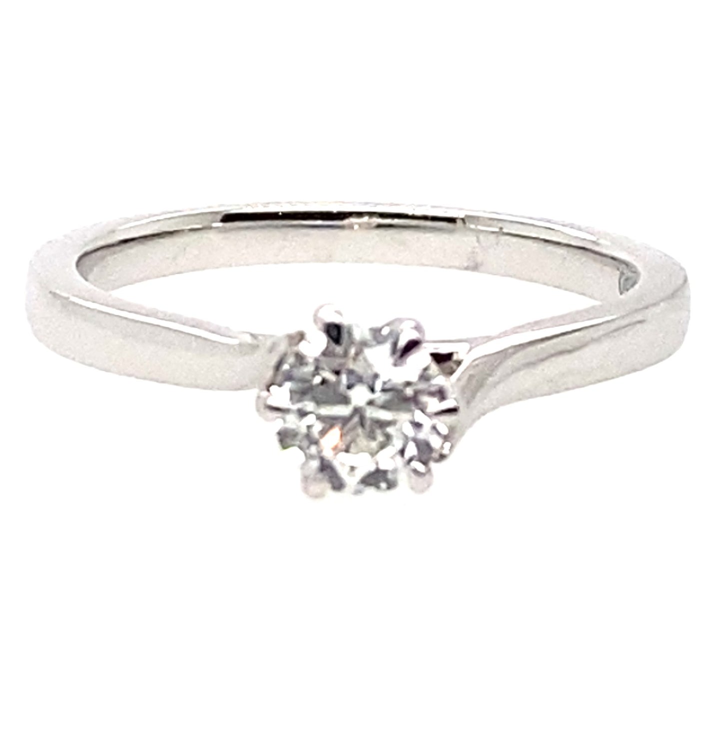18ct White Gold Diamond Solitaire Ring