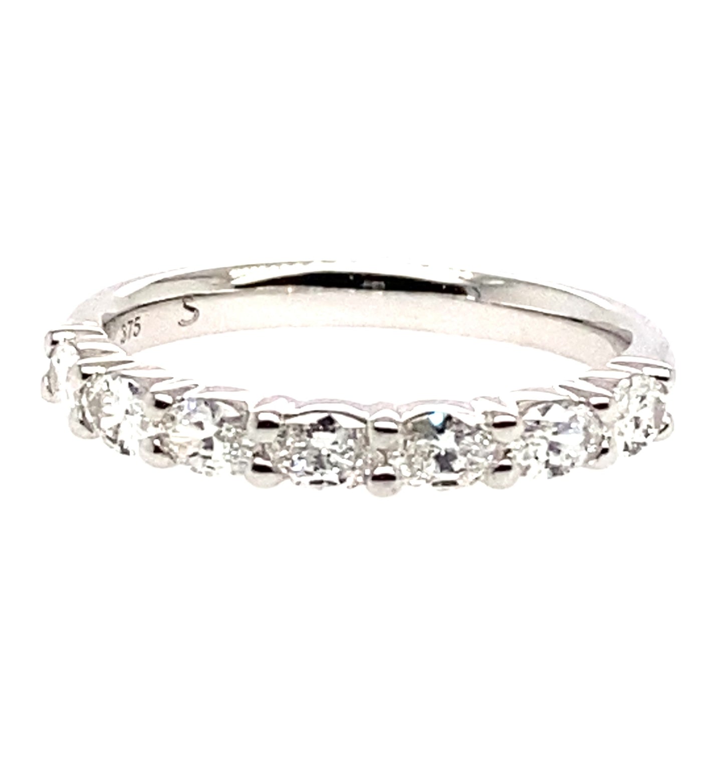 9ct White Gold Diamond Set Ring 7=0.70ct GH SI