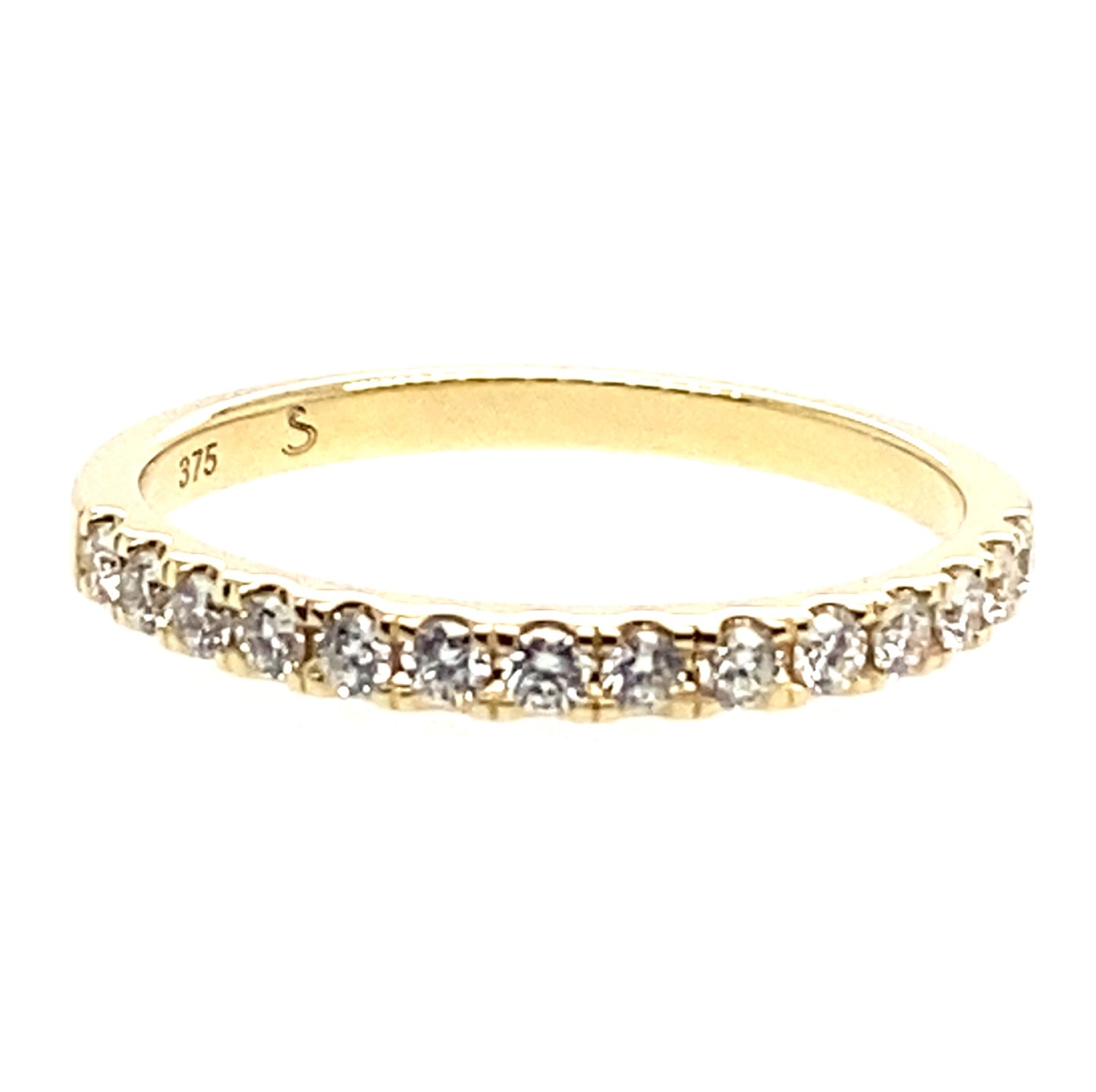 9ct Yellow Gold Diamond Set Ring